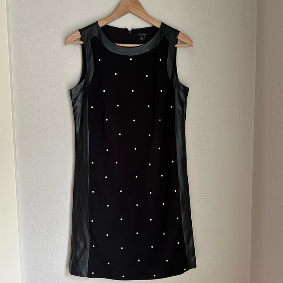 Ann Taylor Black with Pearl Accents‎ and Faux Leather Trim Size: 4 - Picture 10 of 10